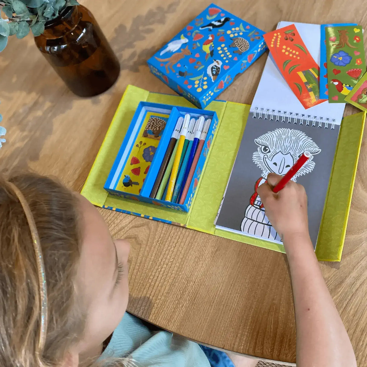 Colouring Set - Aussie Animals - Tiger Tribe - Toybox Tales