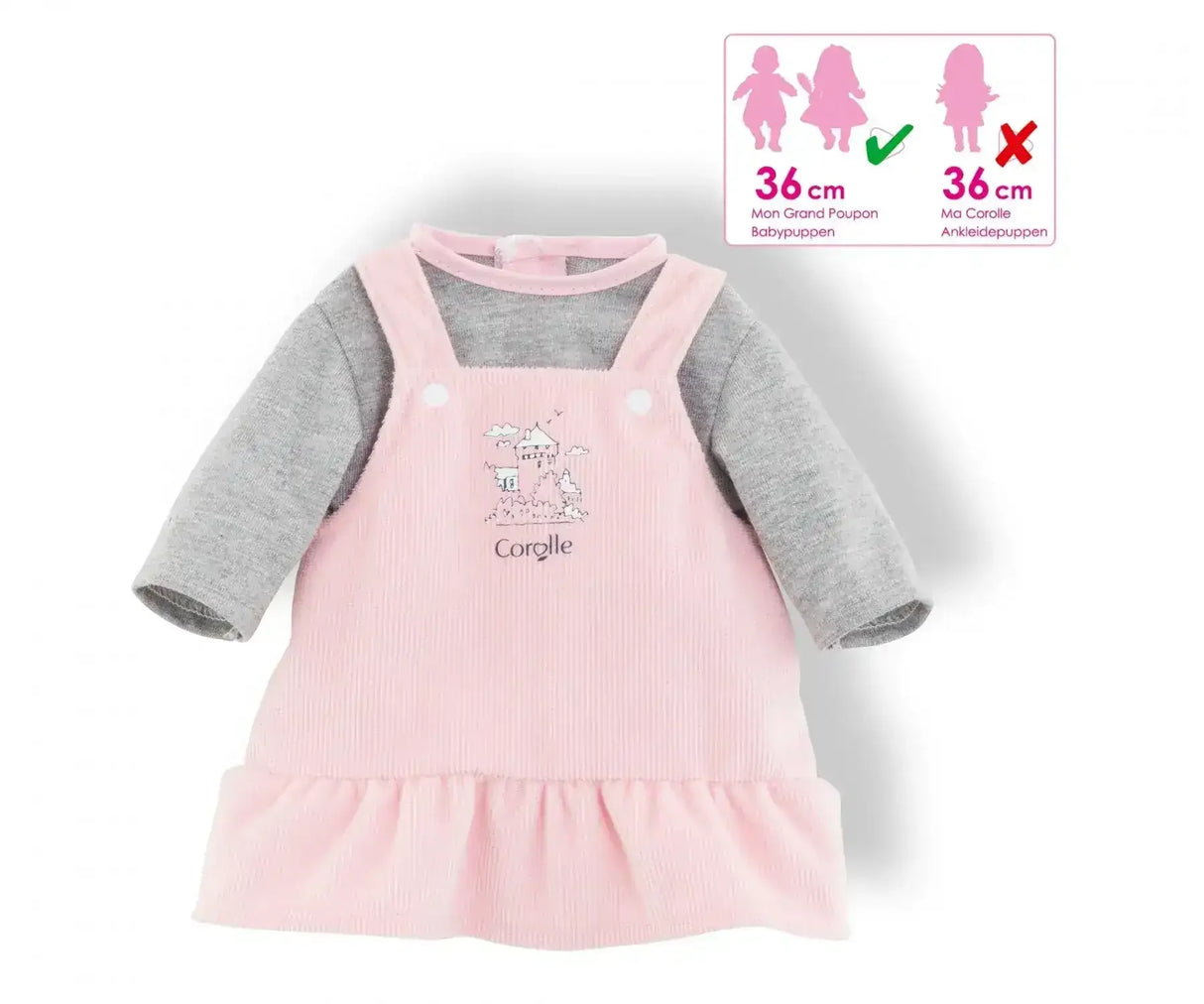 Corolle | MGP 14" Dress and Tshirt - Long Sleeve - Toybox Tales