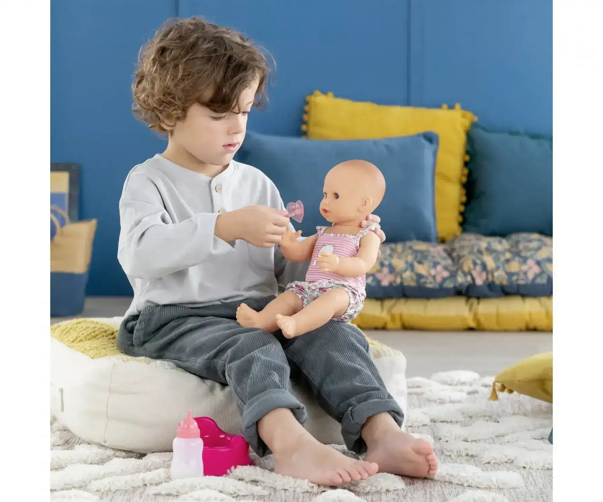 Corolle - Emma Drink and Wet Bath Baby - Toybox Tales