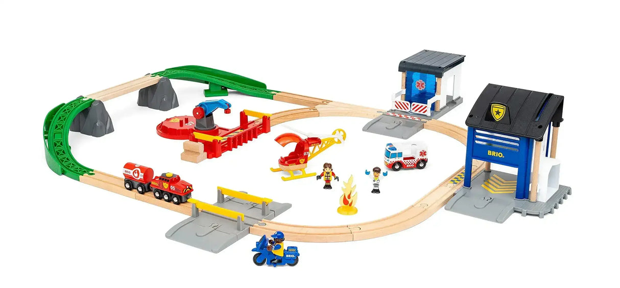 Brio | Rescue Team Train Set 44 pieces
