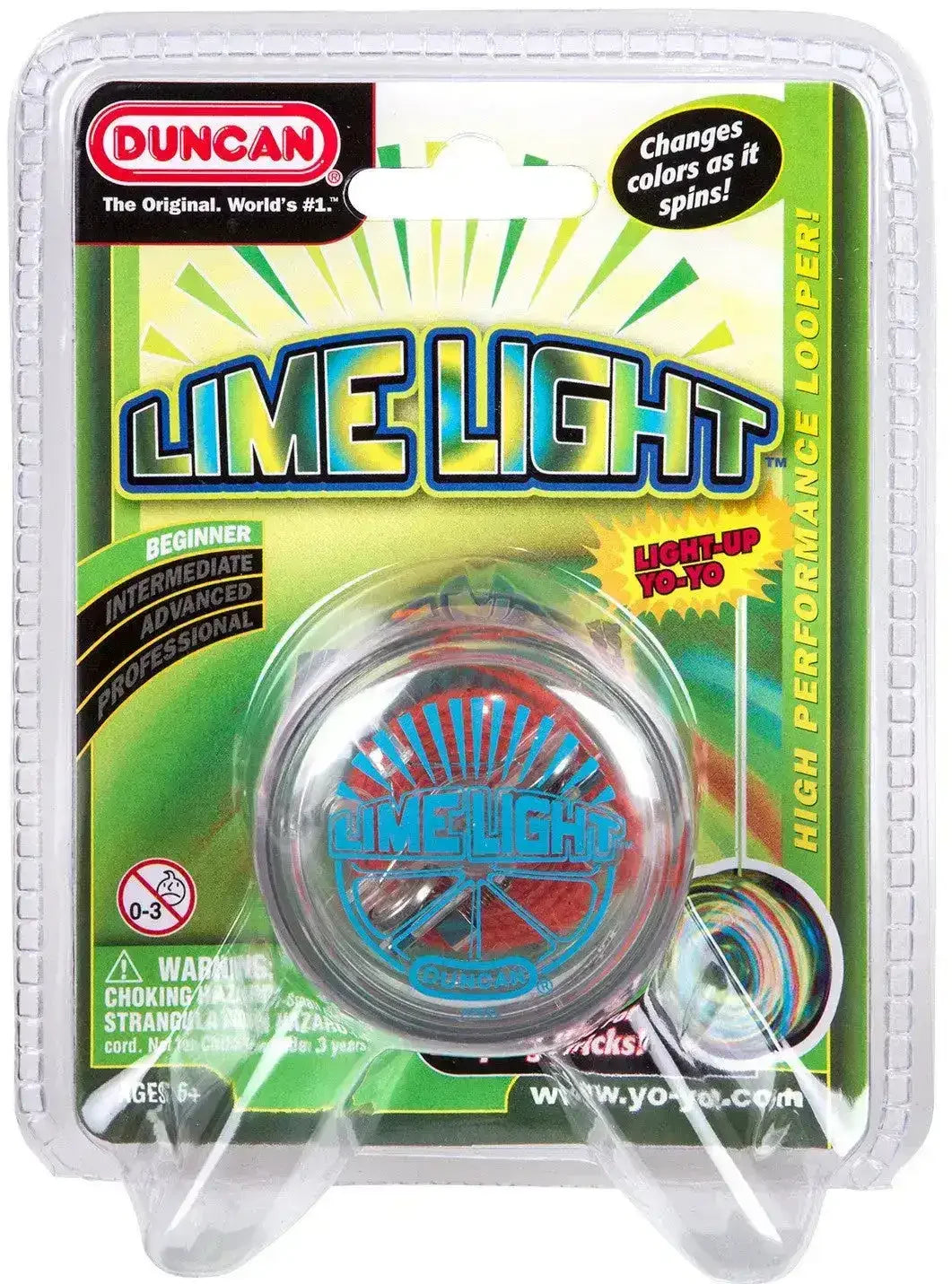 Duncan Yo Yo Beginner Lime Light (Assorted Colours) - Toybox Tales