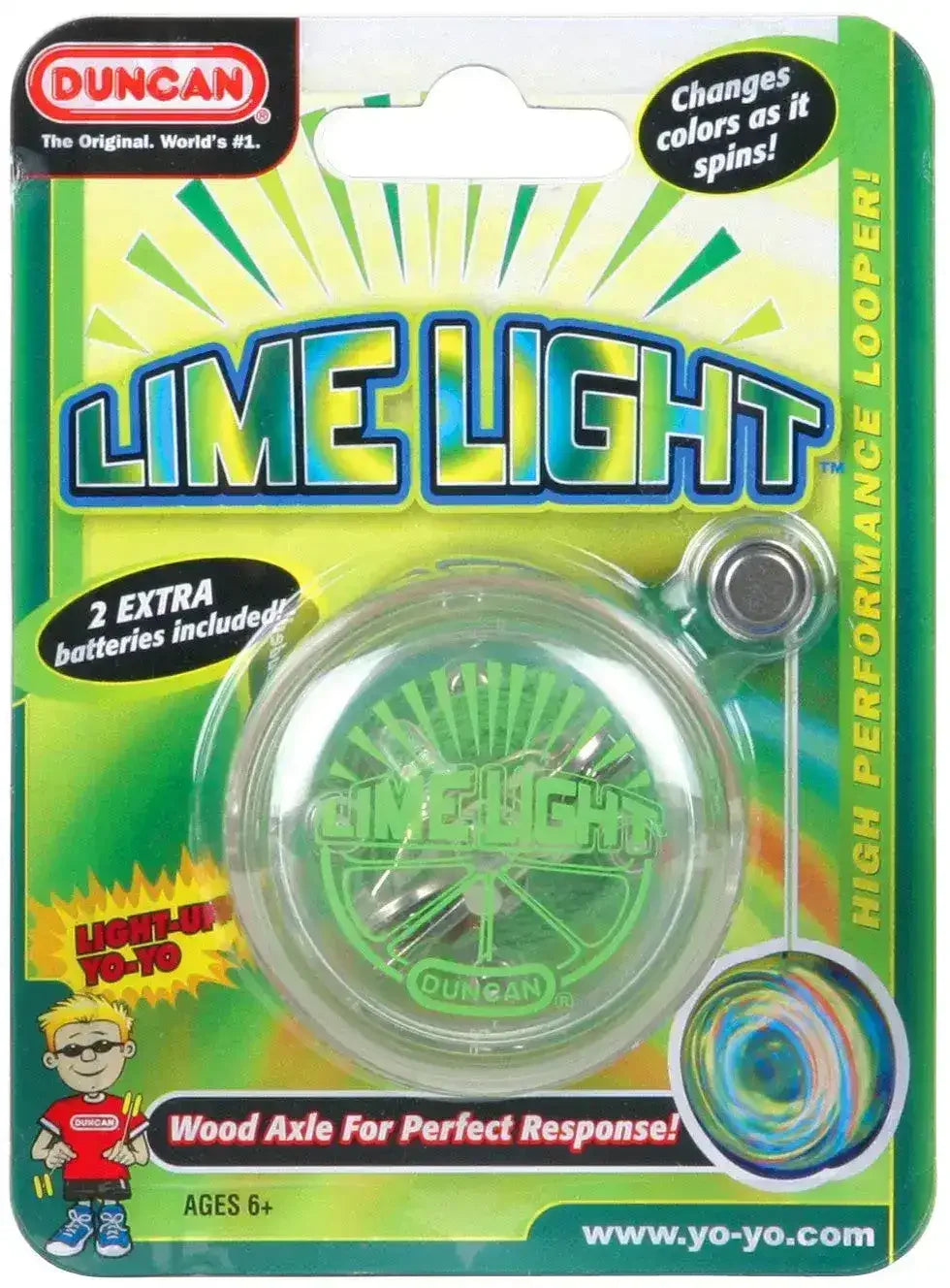 Duncan Yo Yo Beginner Lime Light (Assorted Colours) - Toybox Tales