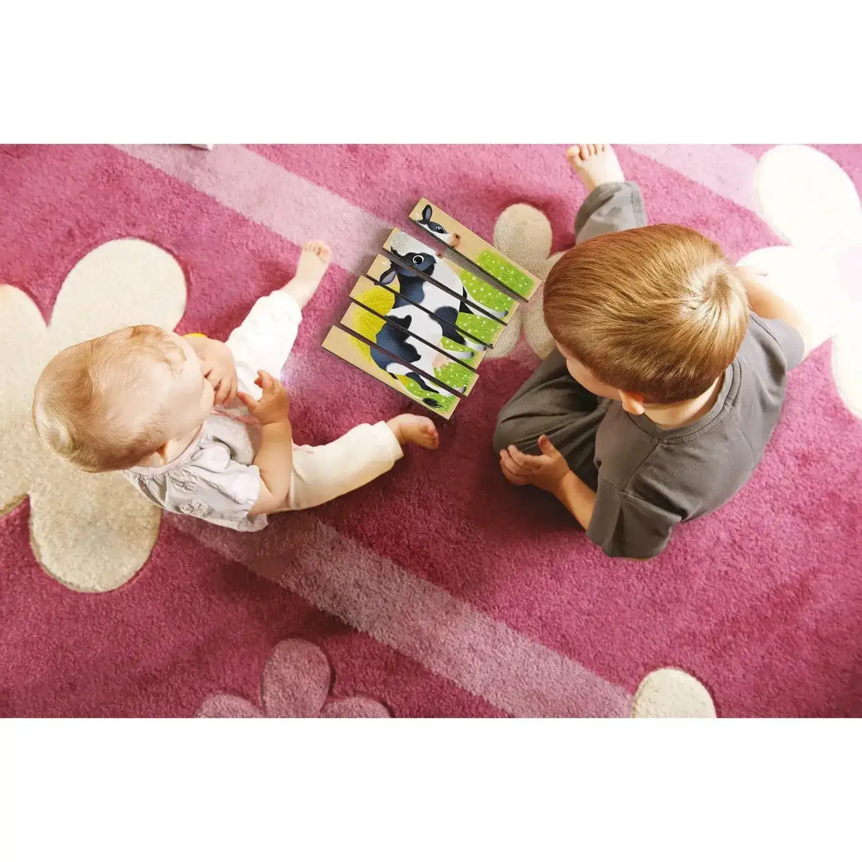 Quercetti | Four Puzzle Farm Animals - Toybox Tales