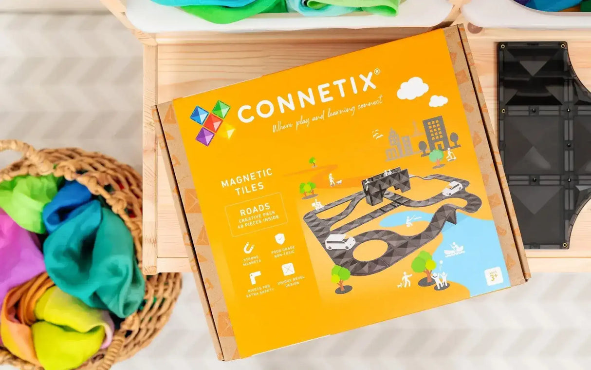 Connetix | Creative Roads Pack 48pc - Toybox Tales