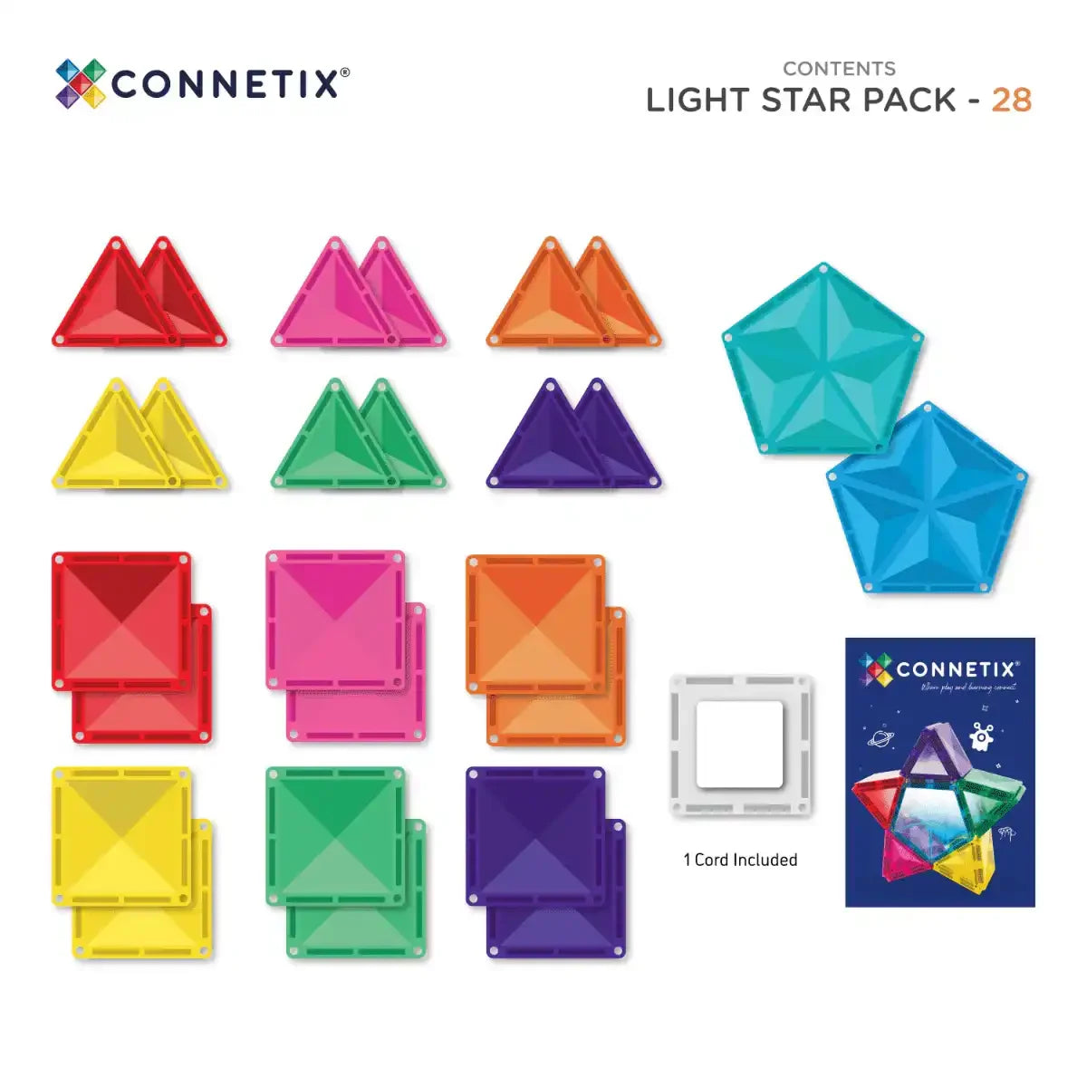 Connetix | Light Star Pack 28 Piece
