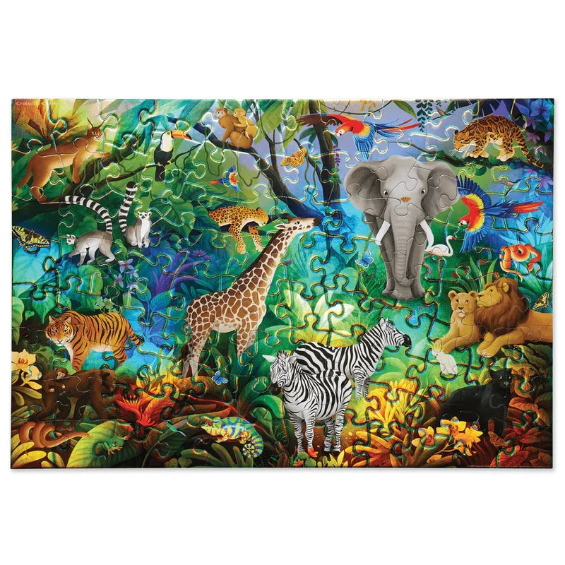 Holographic Puzzle 100 Piece | Jungle Paradise
