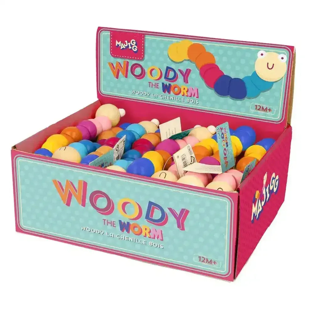 Woody the Jointed Worm FSC™ 100% certified - Toybox Tales