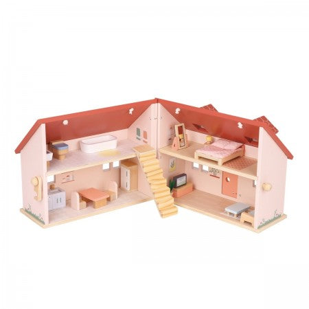 New Classic Toys - Mini Folding Doll House (with furniture)