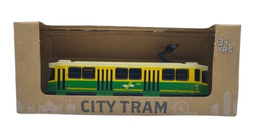 Melbourne City Tram - Green & Gold in box | Diecast Pull Back