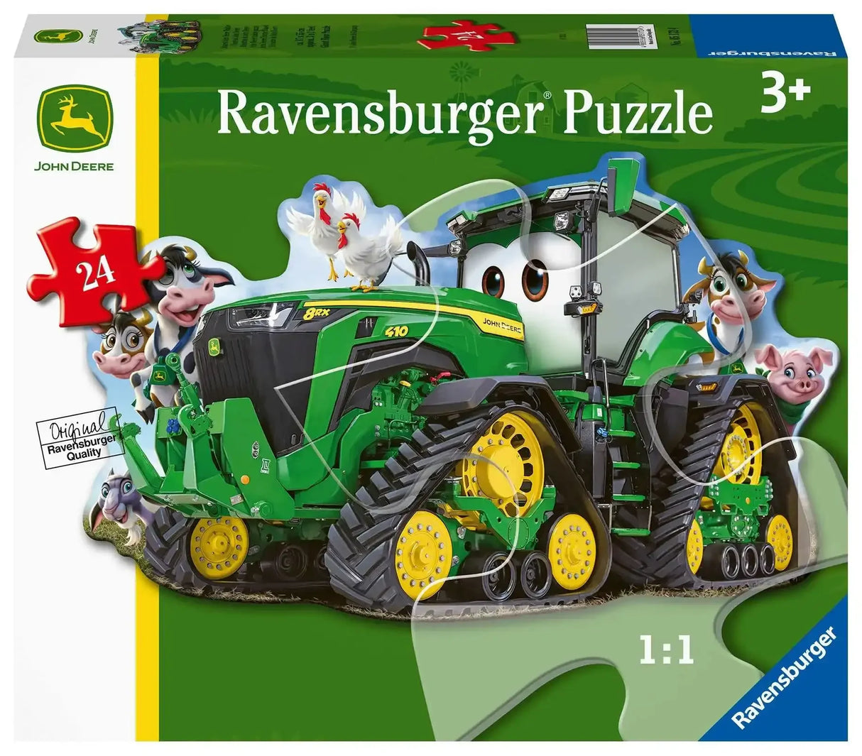 Ravensburger | John Deere Tractor Shaped Puzzle 24 Piece