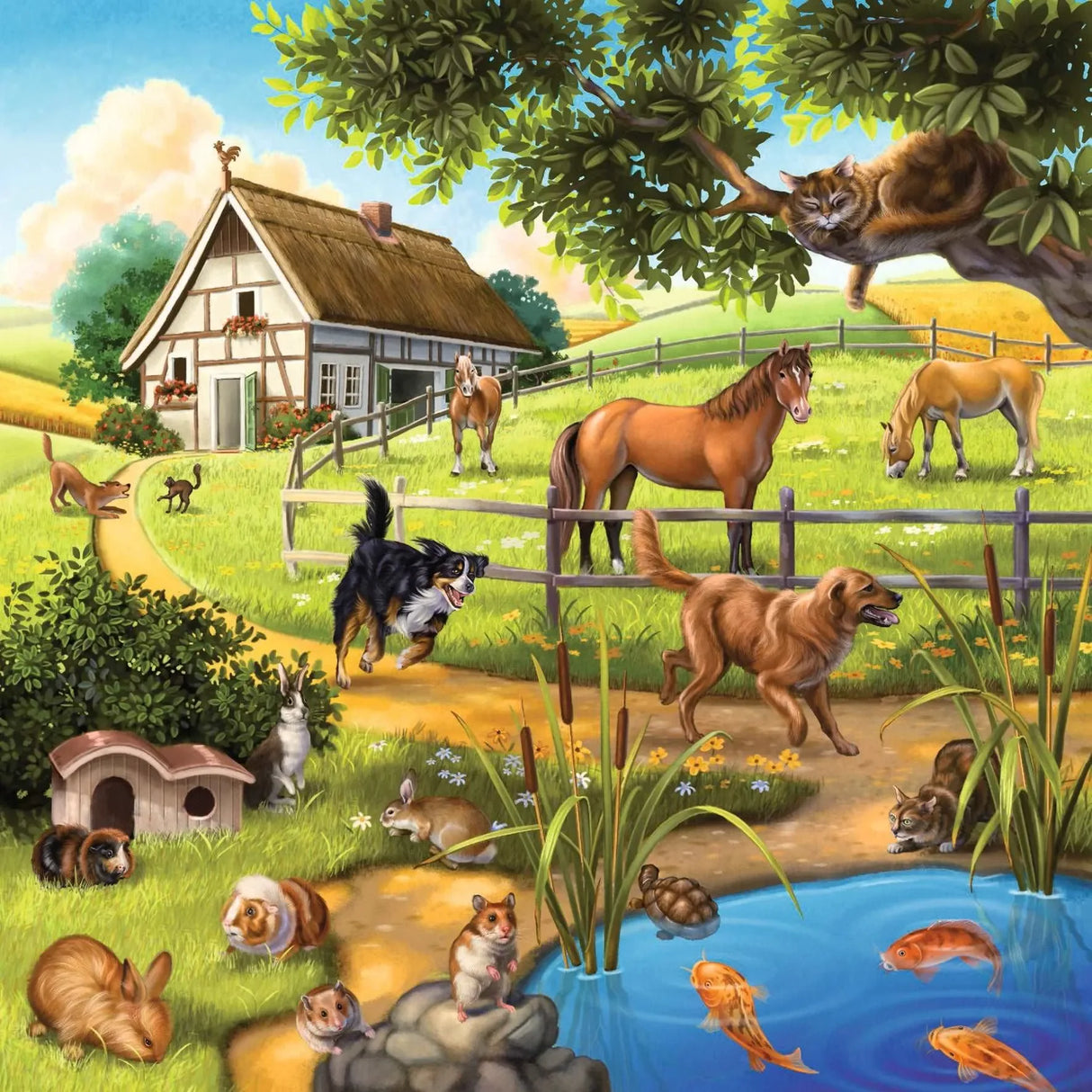 Ravensburger - Forest Zoo & Pets Puzzle 3x49 Pieces