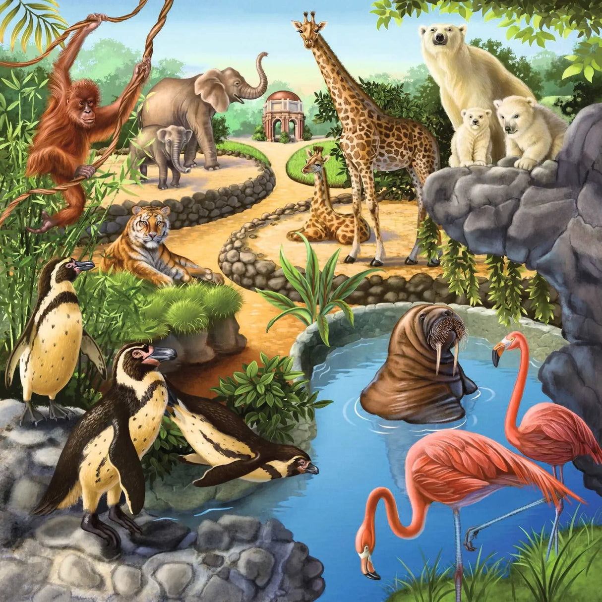 Ravensburger - Forest Zoo & Pets Puzzle 3x49 Pieces