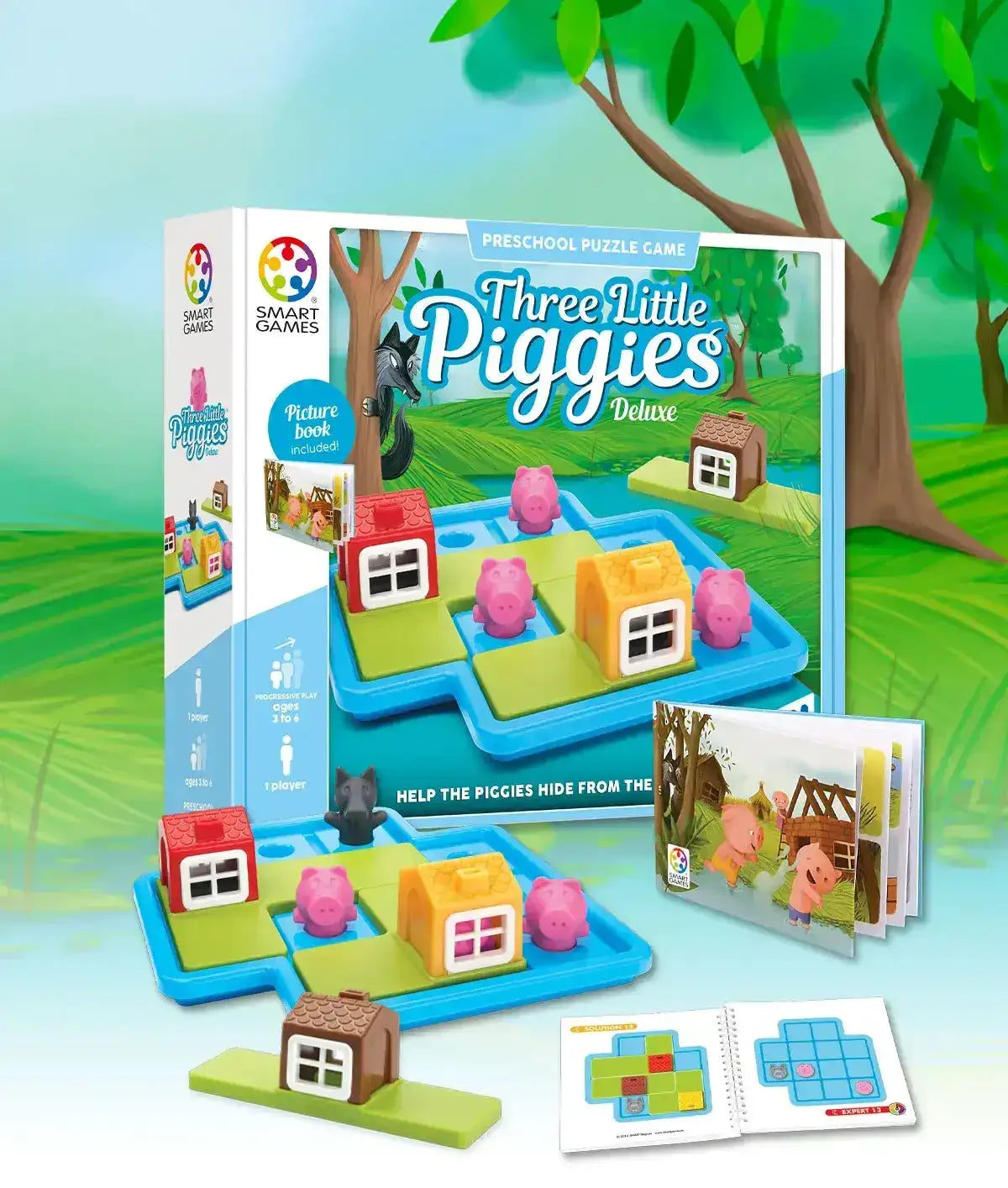 Smart Games | Three Little Piggies Deluxe - Toybox Tales