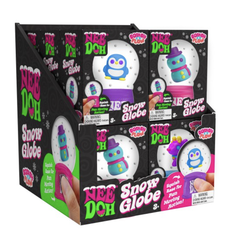 Schylling | Nee Doh | Squish n Flow Snow Globe Nee Doh (Christmas)