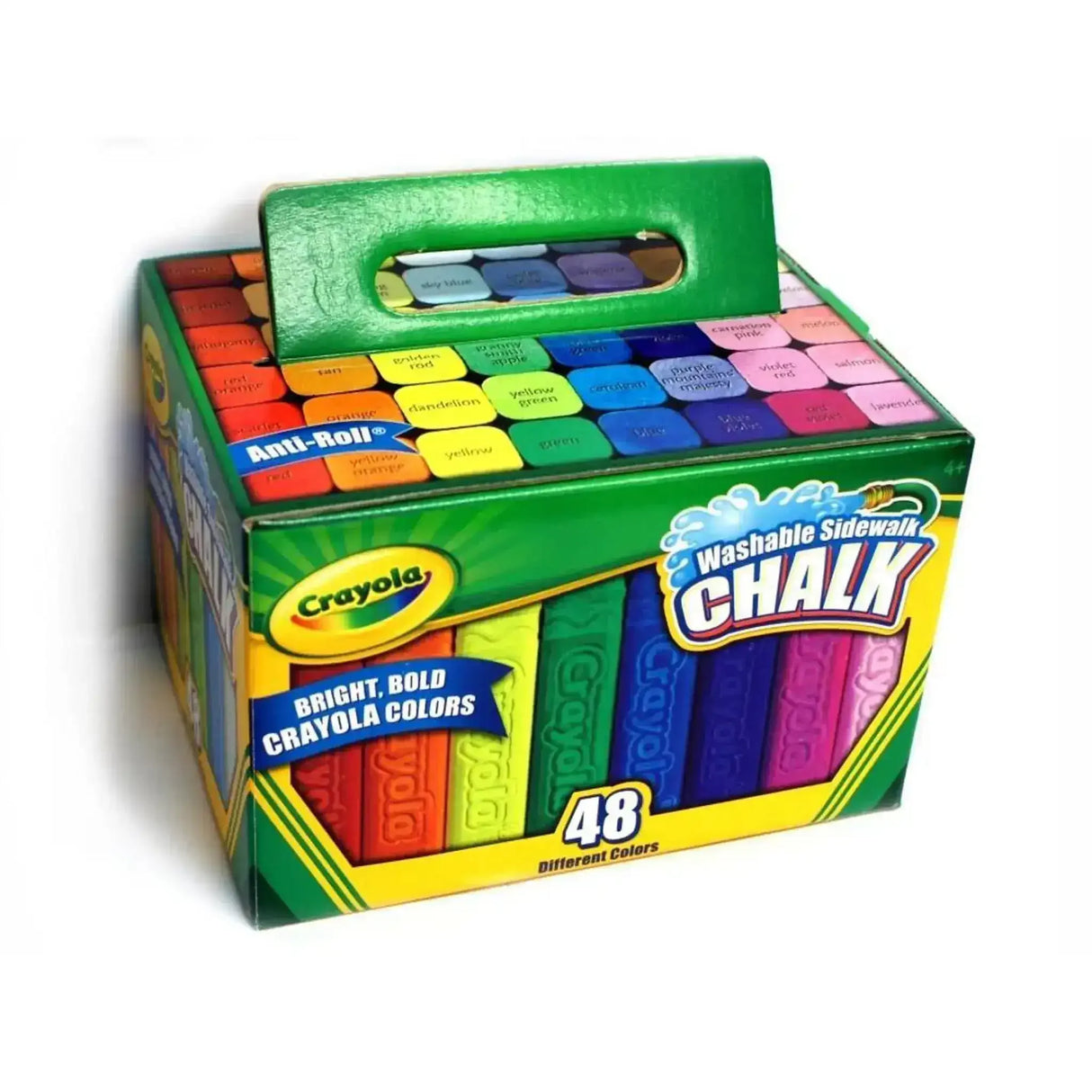 48 Coloured Sidewalk Chalk Sticks - Toybox Tales
