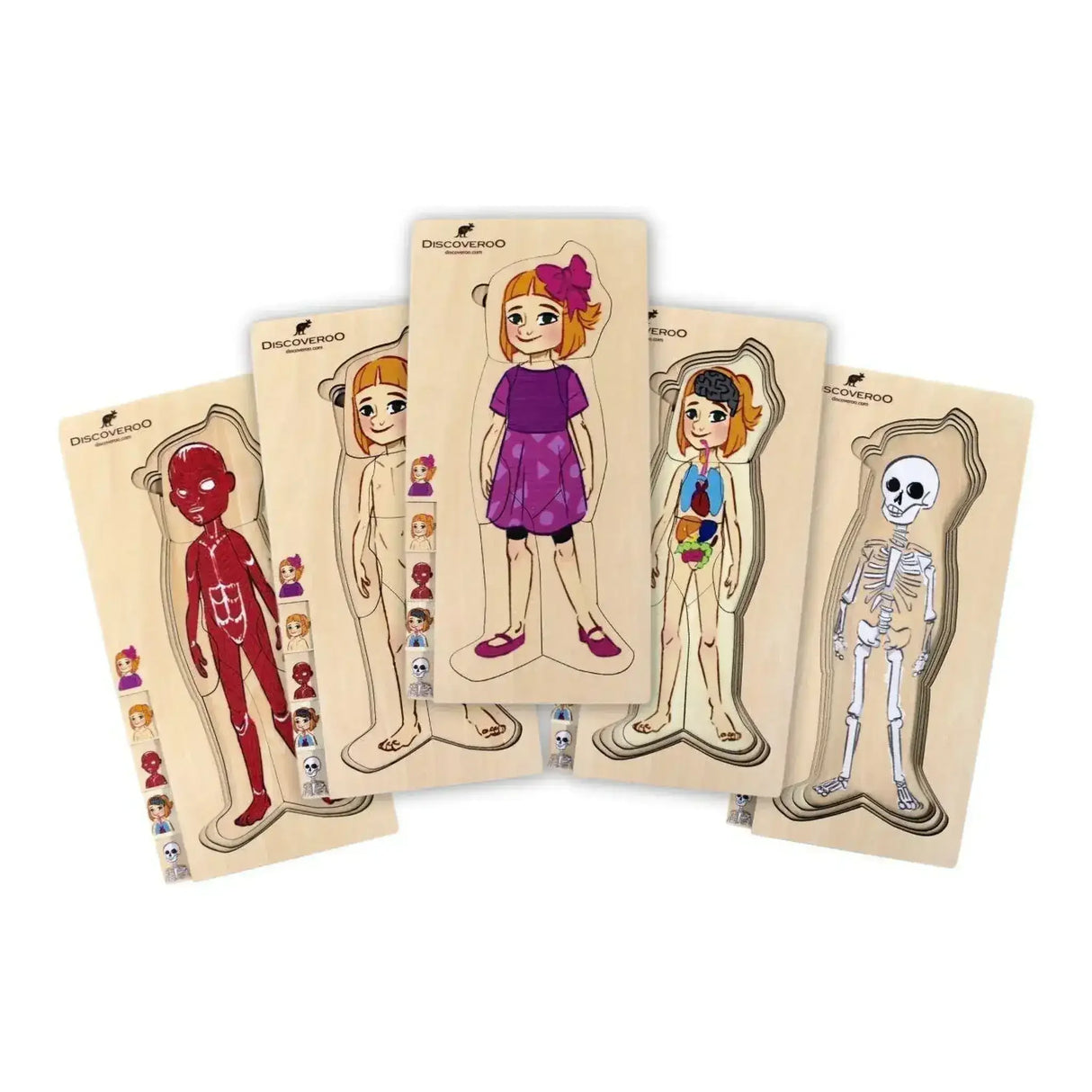 5 Layer Body Puzzle - Girl - Toybox Tales