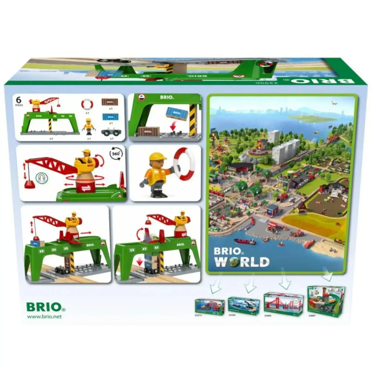 BRIO Crane - Container Crane 6 pieces - Toybox Tales
