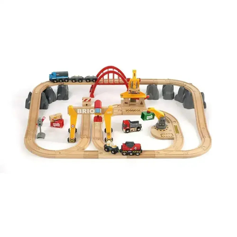 BRIO Set - Cargo Railway Deluxe Set 54 pieces - Toybox Tales