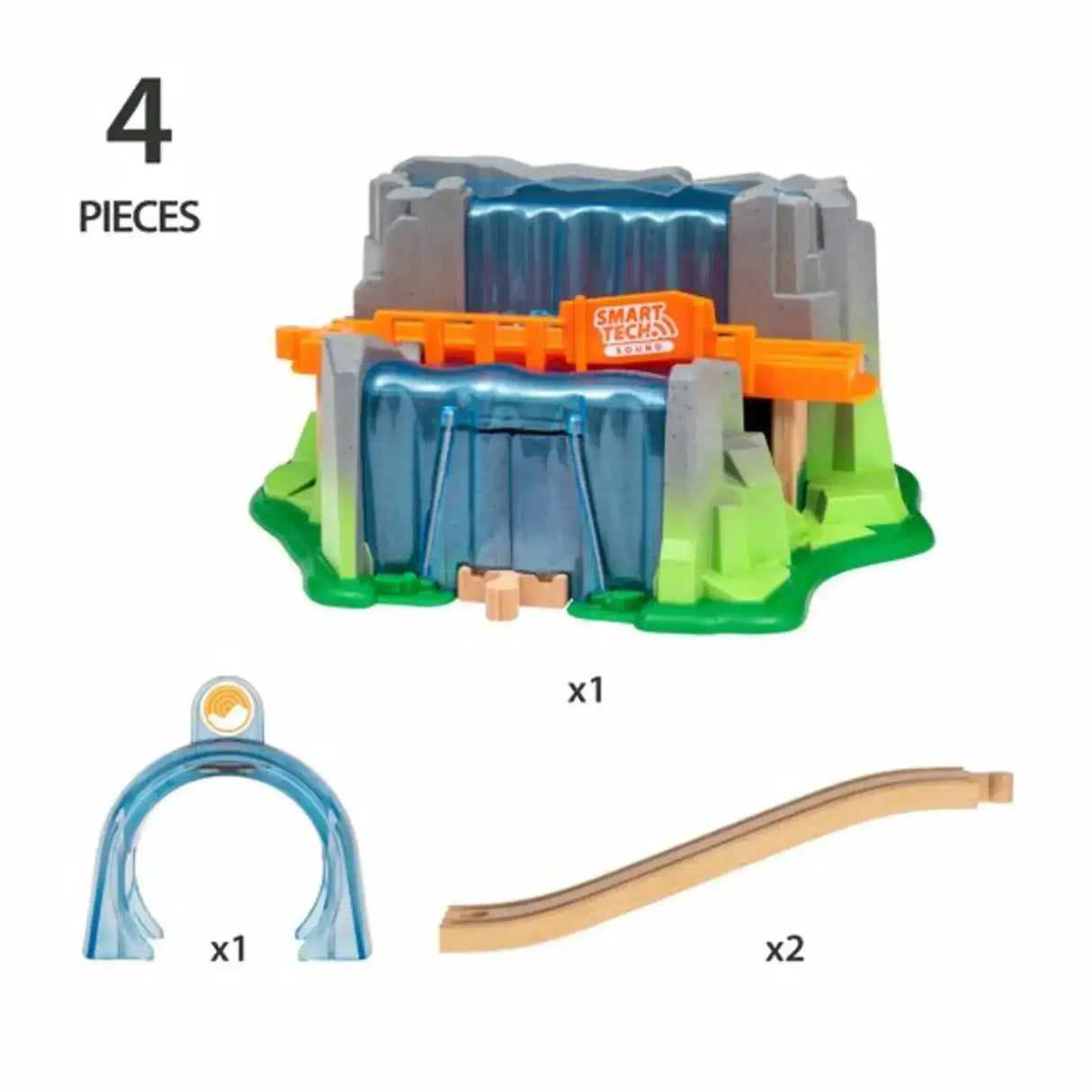 BRIO Smart Tech Sound - Waterfall Tunnel 4 pcs - Toybox Tales