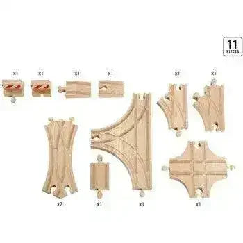 BRIO Tracks - Advanced Expansion Pack, 11 pieces - Toybox Tales