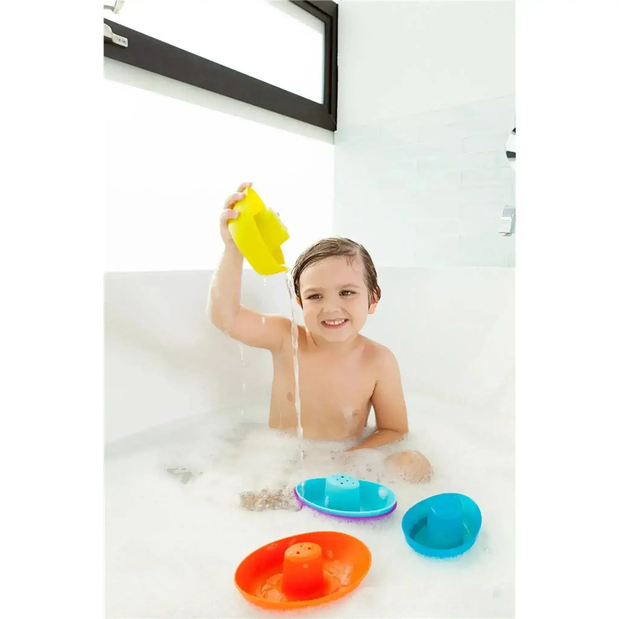 Boon Fleet Stacking Boats Cups 5 Pieces - Toybox Tales