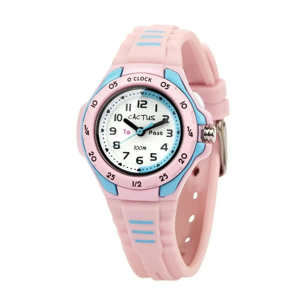 Cactus - Mentor - Time Teacher Watch - Pink - Toybox Tales