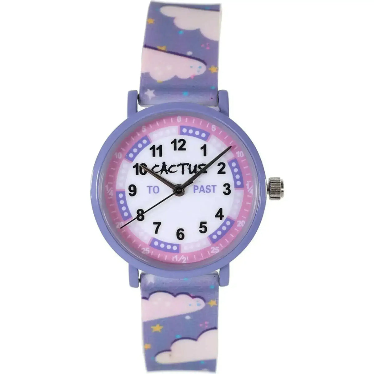 Cactus - Primary - Kids Watch - Purple - Rainbows - Toybox Tales
