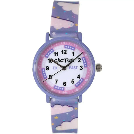Cactus - Primary - Kids Watch - Purple - Rainbows - Toybox Tales