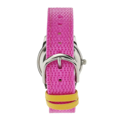 Cactus - Time Teacher - Girls Kids Watch - Pink / Yellow with Flowers - Toybox Tales