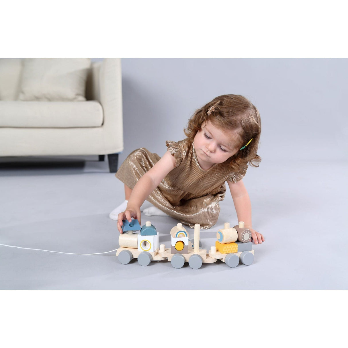 Calm & Breezy Stacking Block Train - Toybox Tales