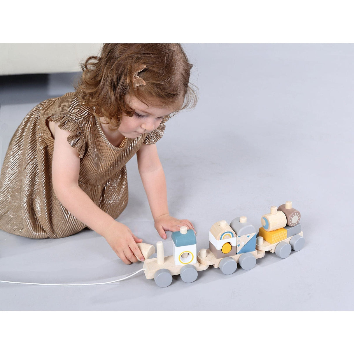 Calm & Breezy Stacking Block Train - Toybox Tales