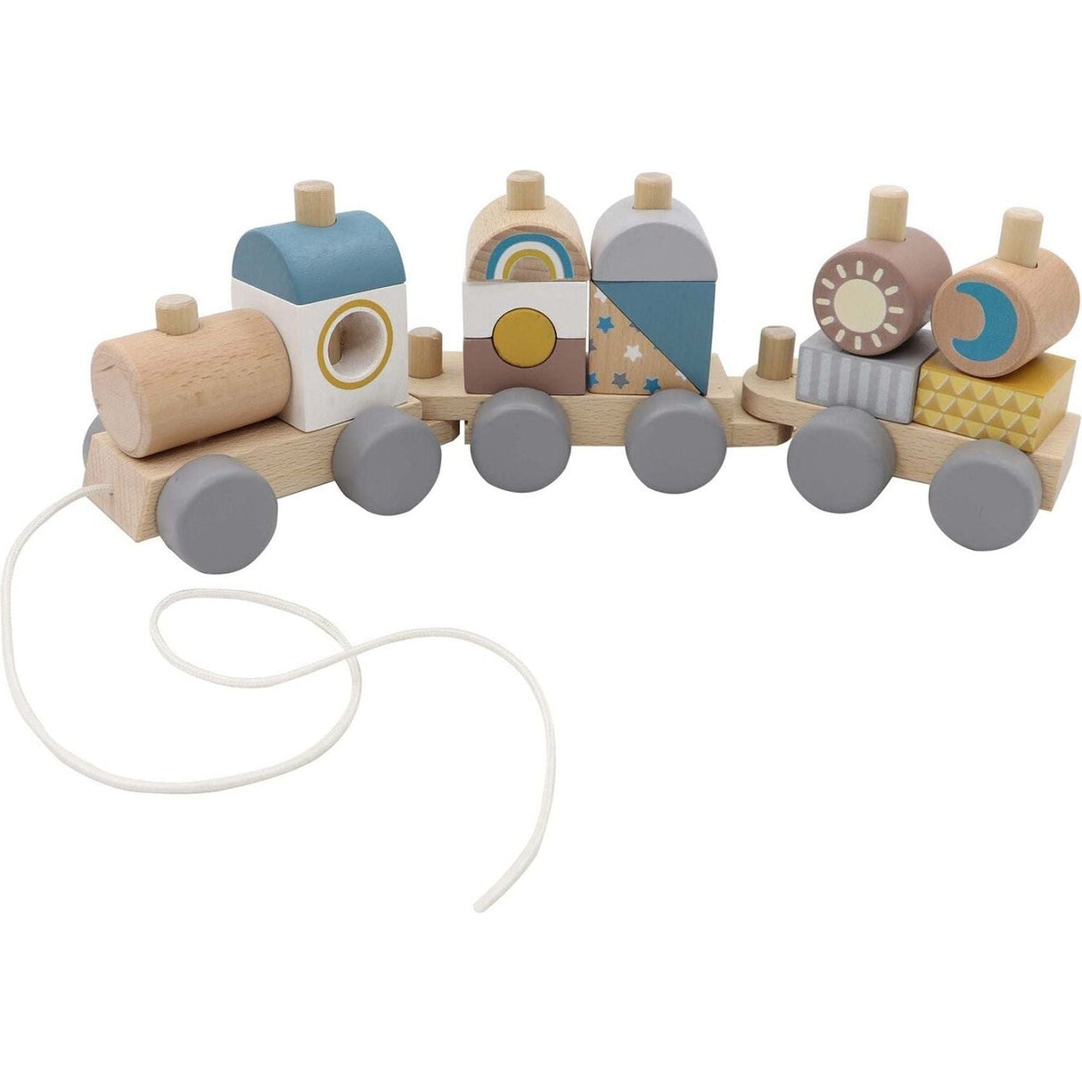 Calm & Breezy Stacking Block Train - Toybox Tales