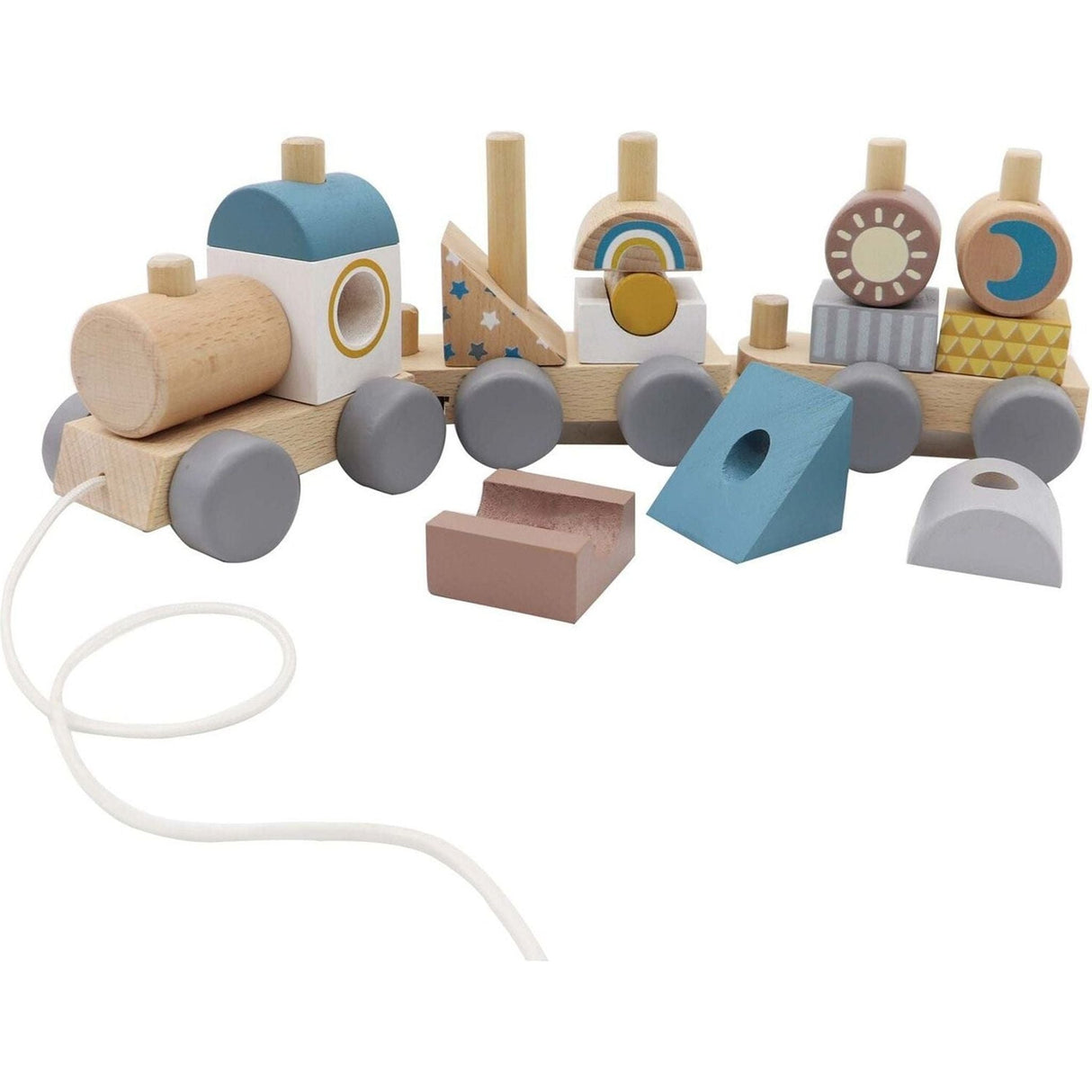 Calm & Breezy Stacking Block Train - Toybox Tales