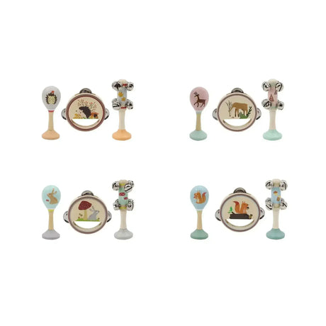 Calm & Breezy Woodland Wooden 3 Piece Musical Set - Toybox Tales