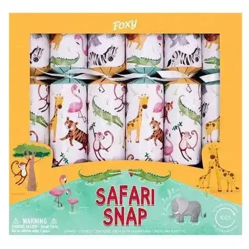 Christmas Crackers - Safari Snap (Pack of 6) - Toybox Tales