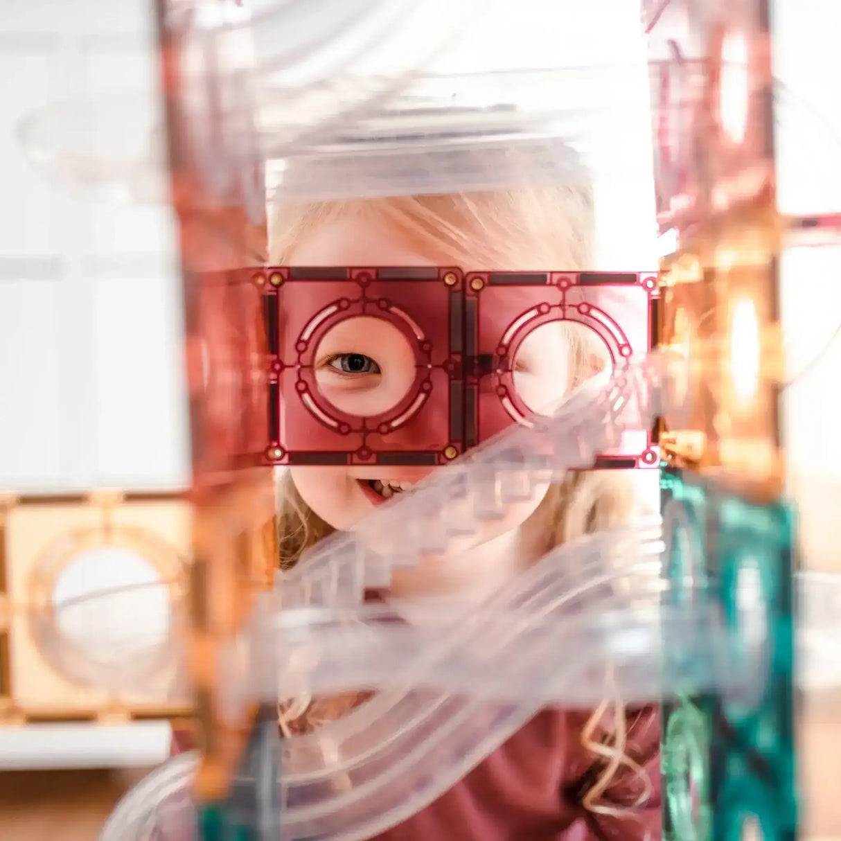 Connetix 106 Piece Pastel Ball Run - Toybox Tales