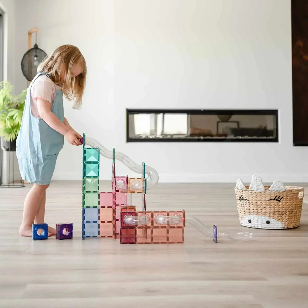 Connetix Pastel Ball Run Expansion Pack 80 Piece - Toybox Tales