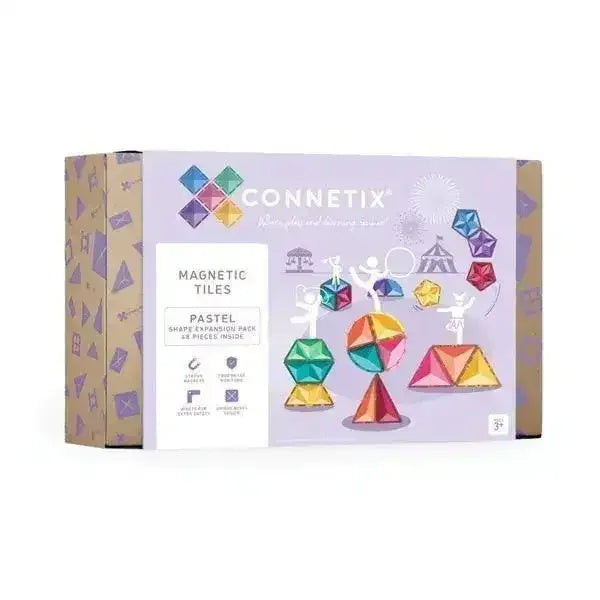 Connetix Pastel Shape Expansion Pack 48 Piece - Toybox Tales