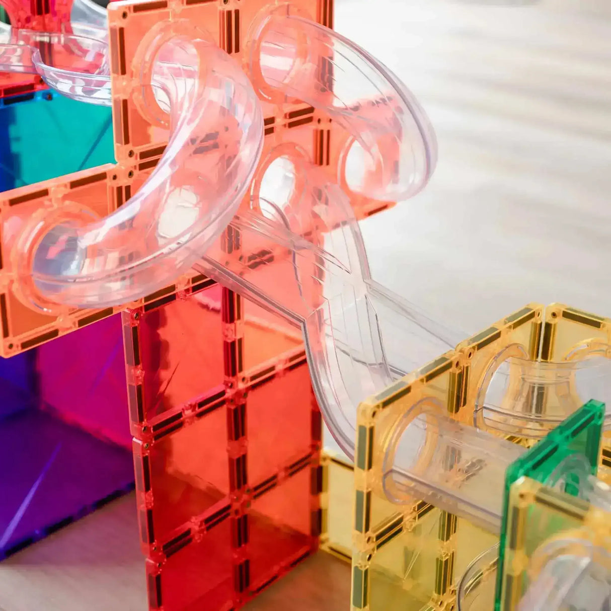 Connetix Rainbow Ball Run Expansion Pack 66 Piece - Toybox Tales