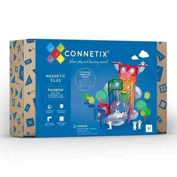 Connetix Rainbow Ball Run Expansion Pack 66 Piece - Toybox Tales