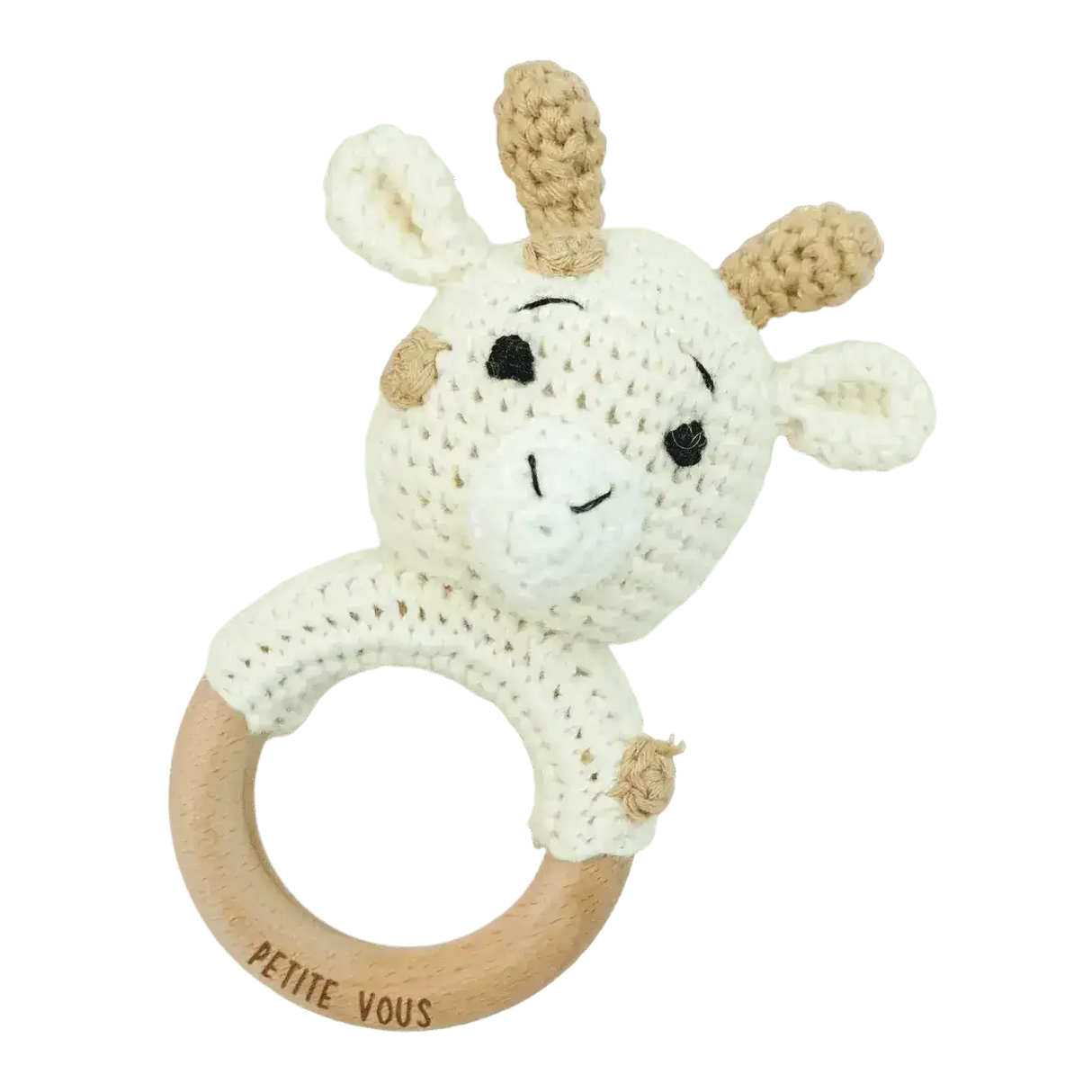Crochet Ring Rattle - Percy Giraffe - Toybox Tales