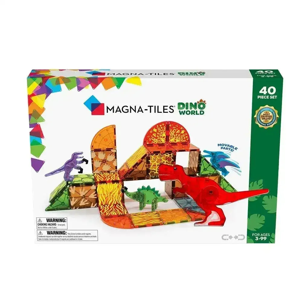 Magna-Tiles - Dino World - 40 Piece Set - Toybox Tales