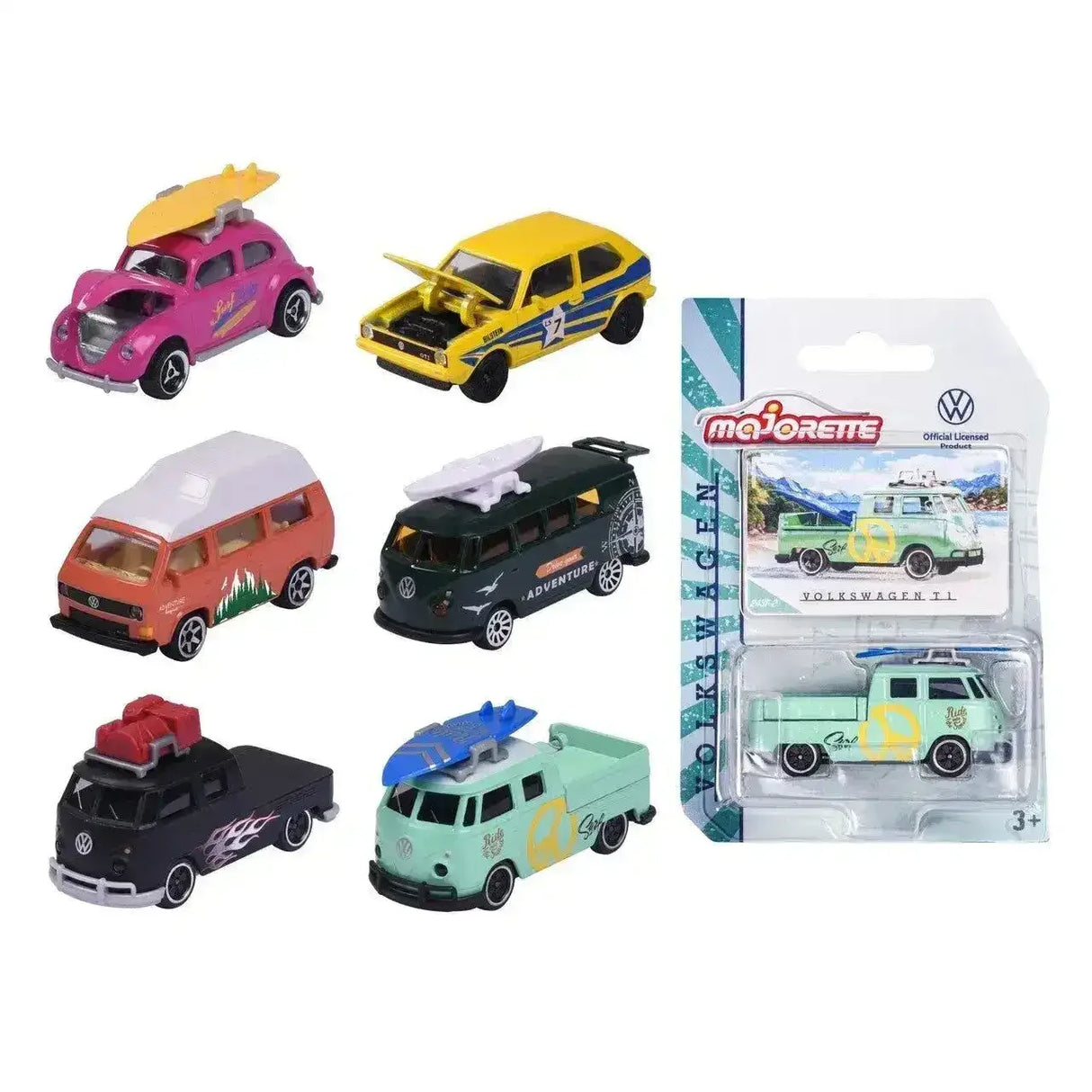 Majorette Volkswagen The Originals Premium Cars (Assorted) - Toybox Tales