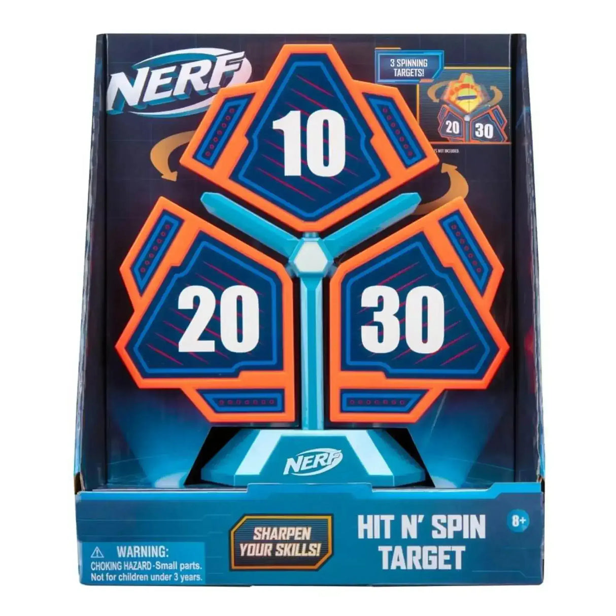 NERF - ELITE Target Hit N' Spin Target - Toybox Tales