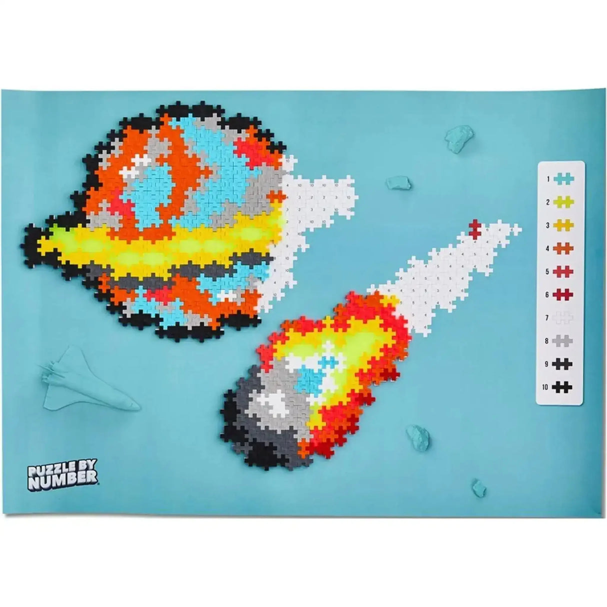 Plus-Plus Puzzle By Number - Space 500 Pieces - Toybox Tales