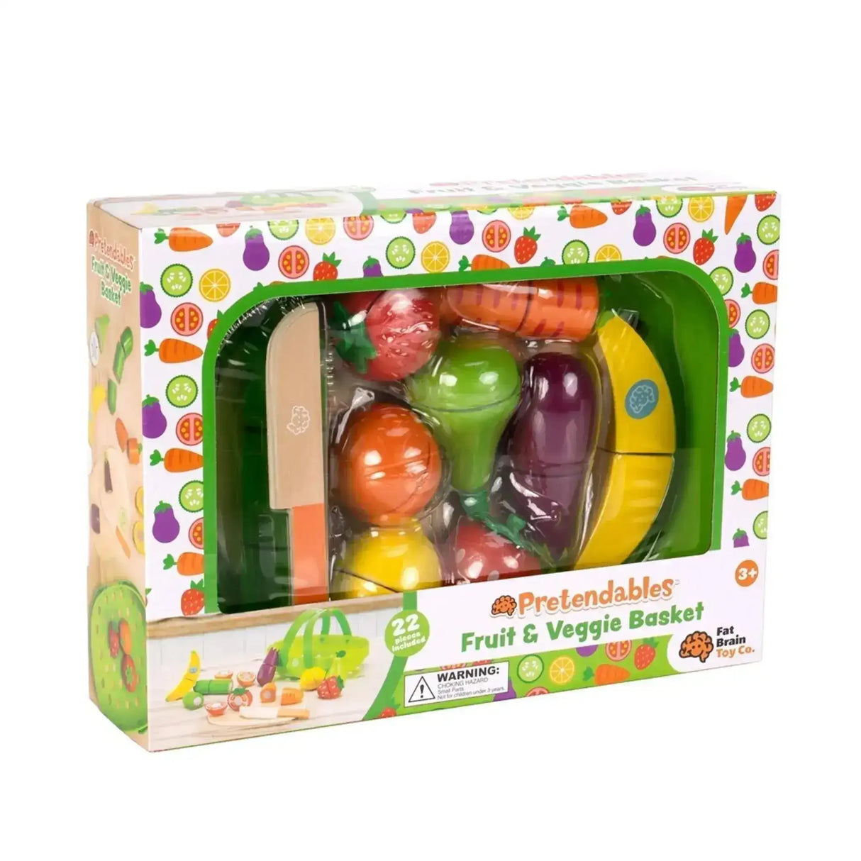Pretendables - Fruit and Veggie Basket Set - Toybox Tales