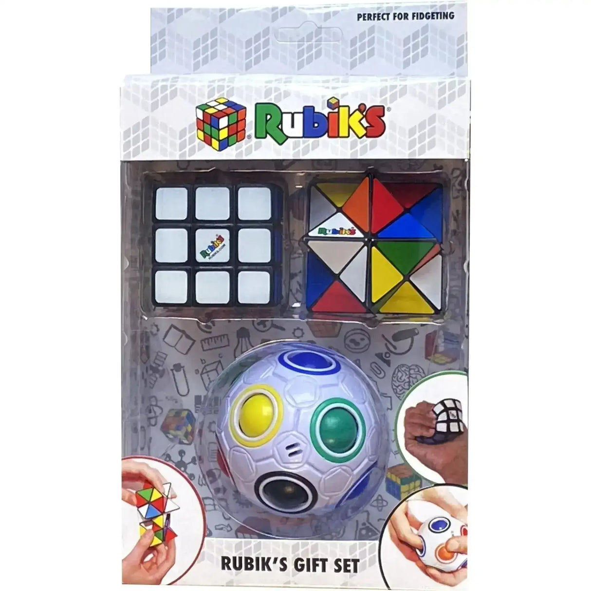 Rubik's Gift Set (Includes Rainbow Ball, Squishy Cube and Magic Star) - Toybox Tales