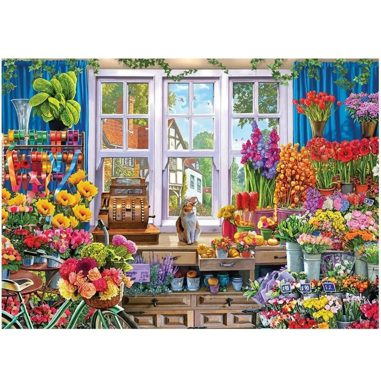 The Love of Flowers 1000 Piece Puzzle - Flower Shoppe - Toybox Tales
