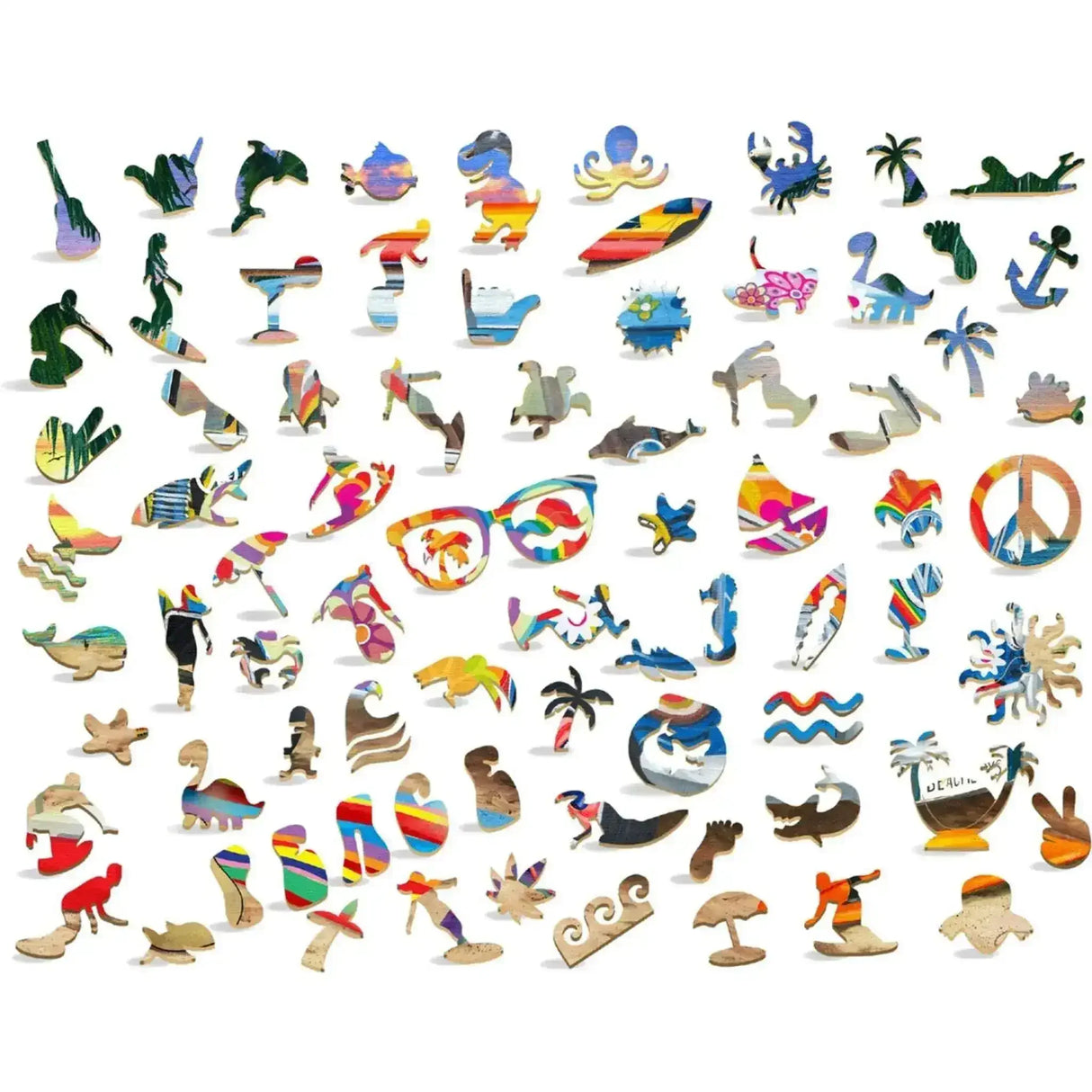 Wooden Widget Puzzle - Beach Break 402 Piece - Toybox Tales