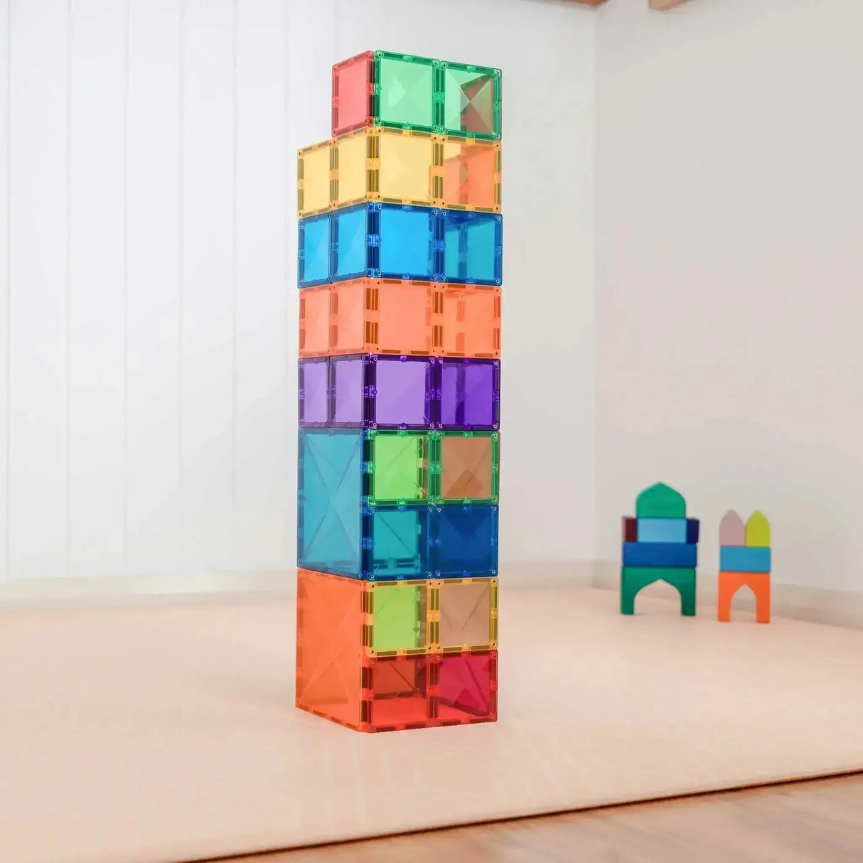 Connetix Rainbow Square Pack 42 Piece - Toybox Tales